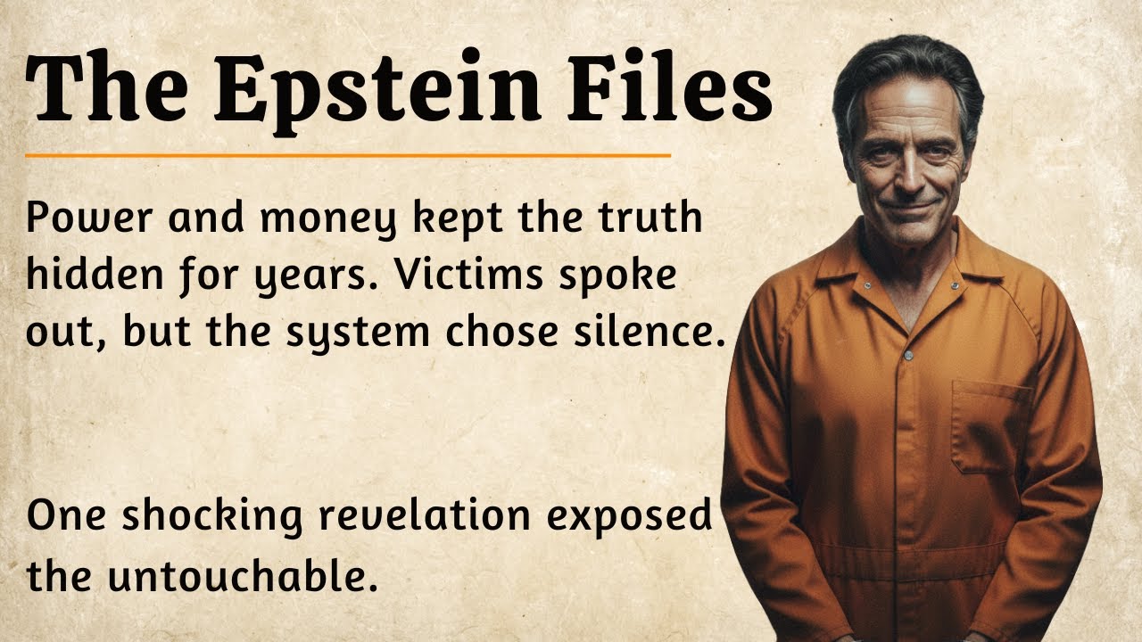 The Epstein Files – A True Story of Power, Secrets & Justice || Graded Reader Level 3 || English✅