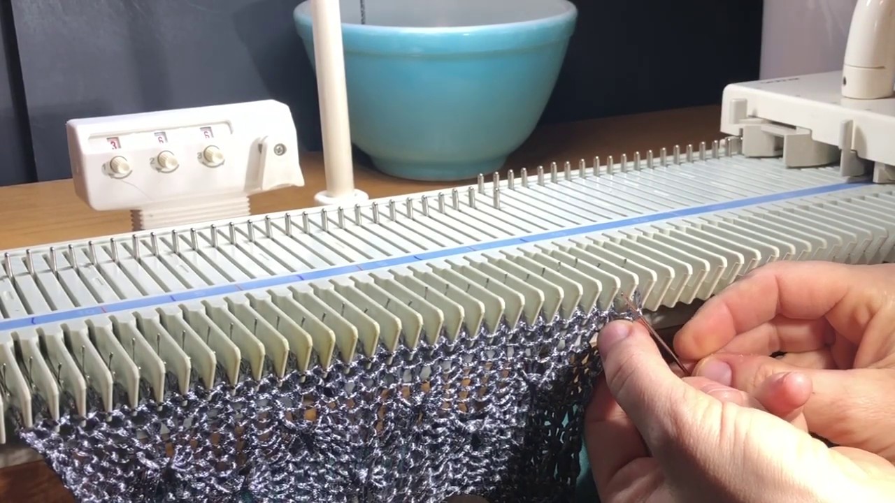 Beginners Tuck stitch scarf for Brother KX 350 or Silver Reed LK 150 Knitting Machine