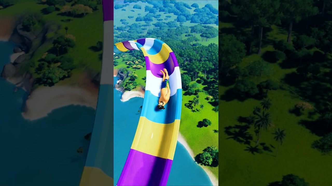 Don't Ever Think About Riding This Dangerous Water Slide 😰🌊😱 (Planet Coaster2)