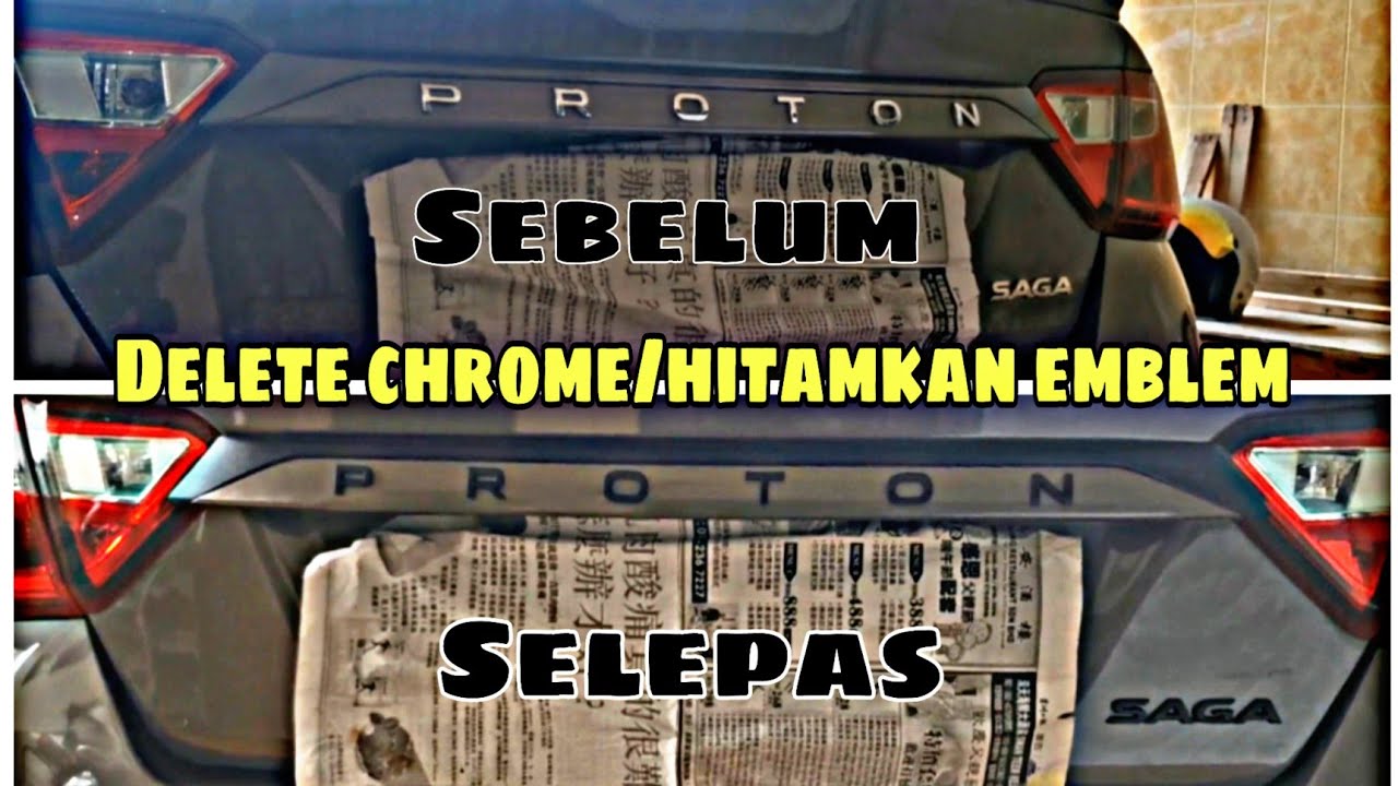 Delete Chrome / Hitamkan Emblem step by step
