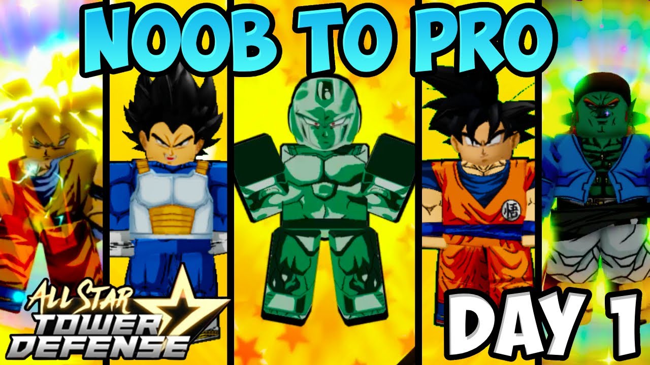 I Started Over As A NOOB Using DRAGON BALL Units Only | NOOB To PRO | All Star Tower Defense