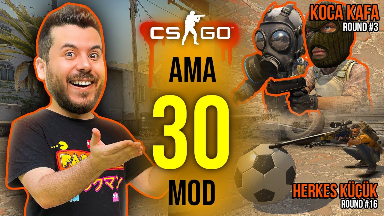 CS:GO AMA 30 FARKLI MOD ! (Sekmeyen Mermi, C4 Tavuk, Işınlanma) - UNLOST