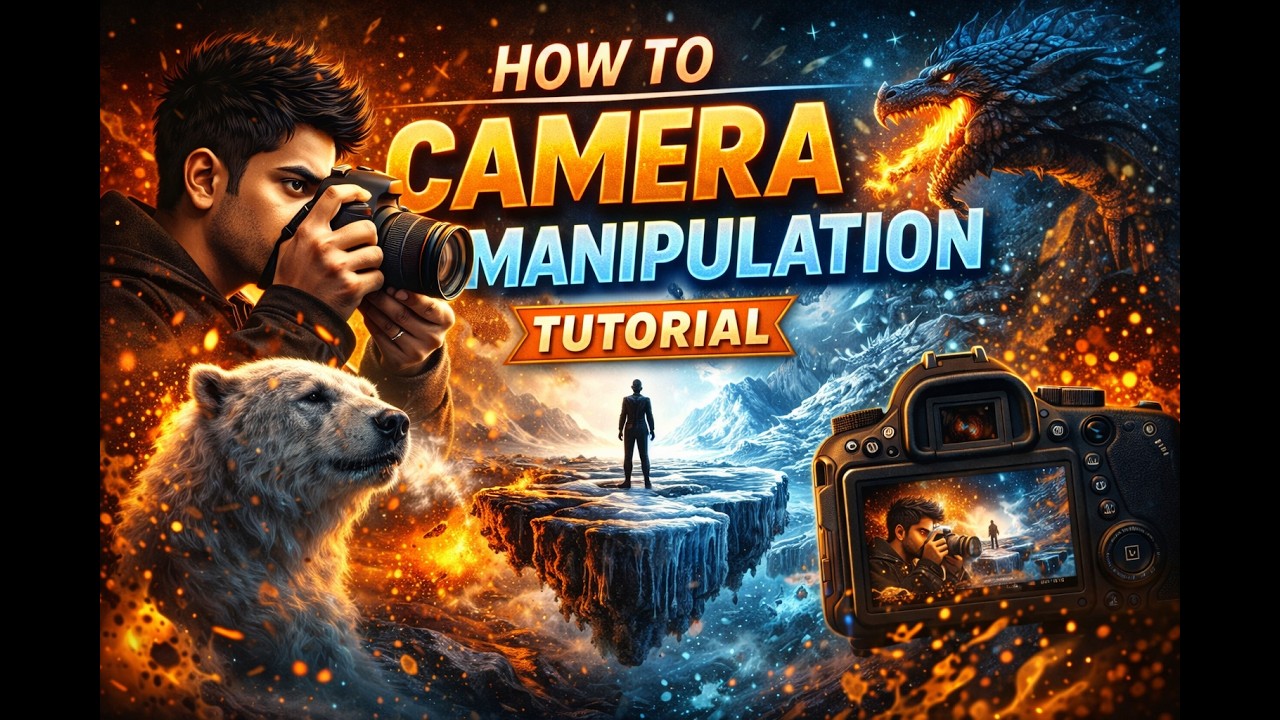 Amazing Camera Manipulation in Photoshop | Photo Editing Tutorial