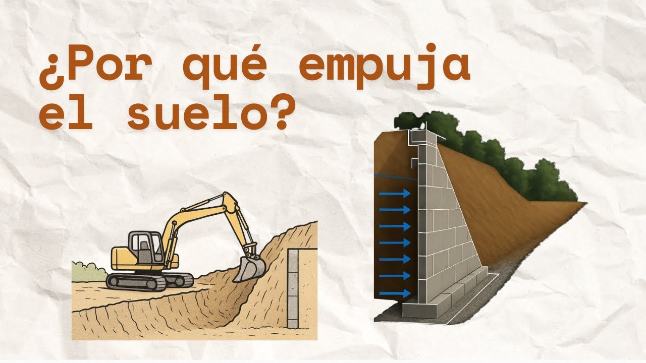 ¿Qué son los Empujes de Terreno? Activo, Pasivo y Reposo Explicados con Ejemplos Simples