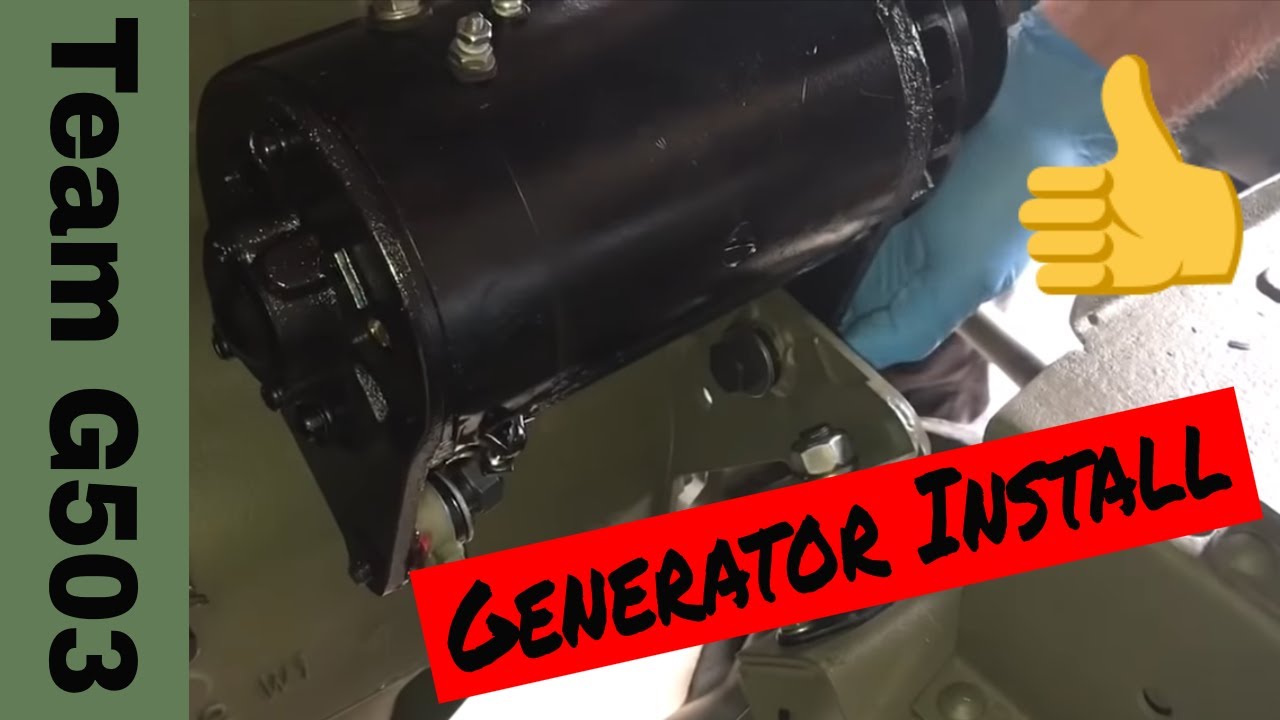 Installing The Generator On A Willys MB G503 TV Ron Fitzpatrick Jeep Parts