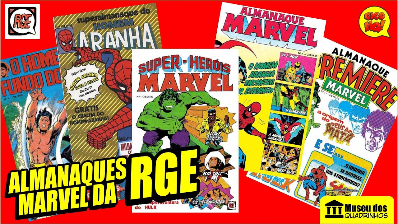 A Era de Ouro da Marvel no Brasil: Os Raros Almanaques da RGE!