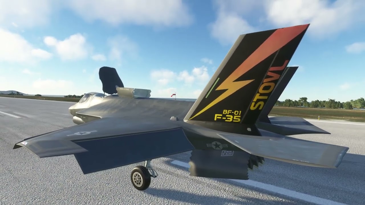 F-35B Walkaround at Guantanomo, Cuba MUGM --/o\-- Microsoft Flight Simulator