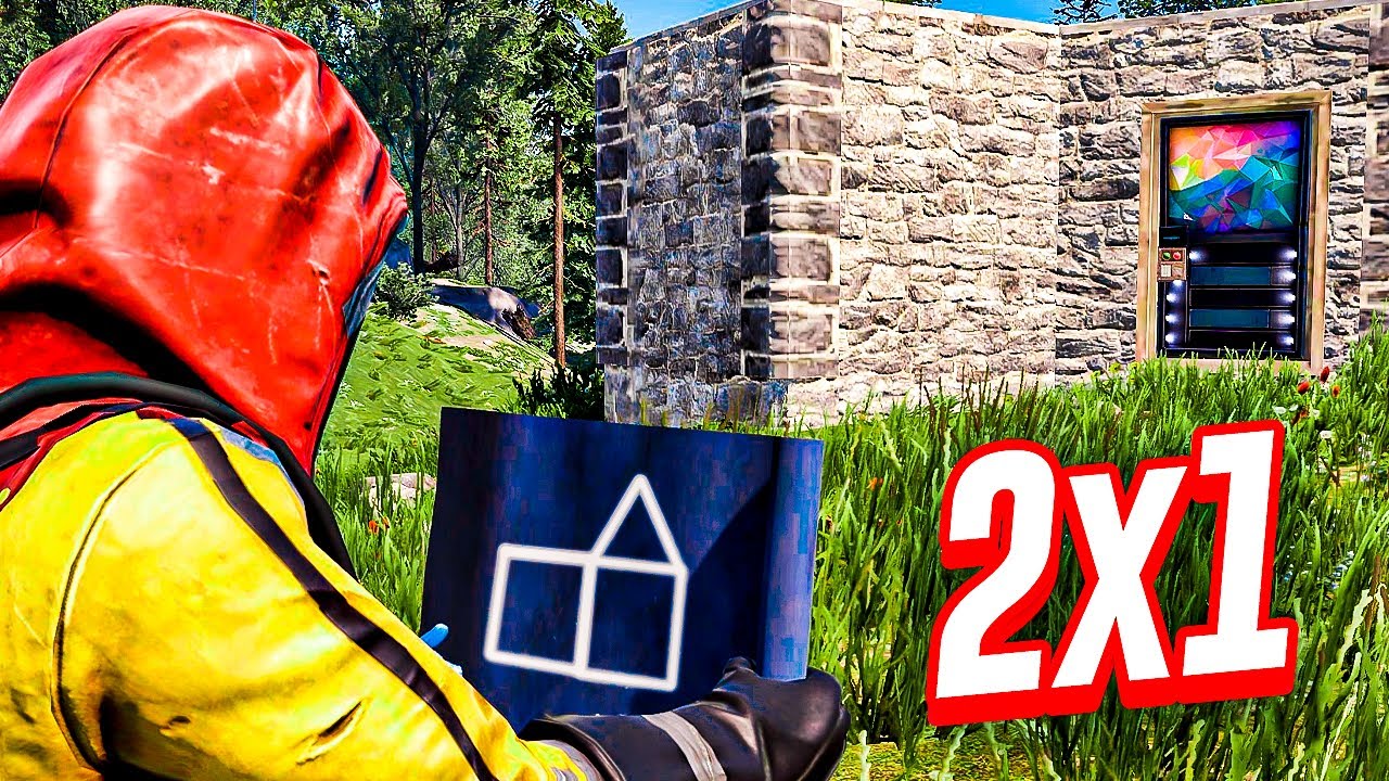 🤔COMO AMPLIAR UN 2X1🤔DISEÑO BASE RUST 2X1 🔥|RUST ESPAÑOL✅
