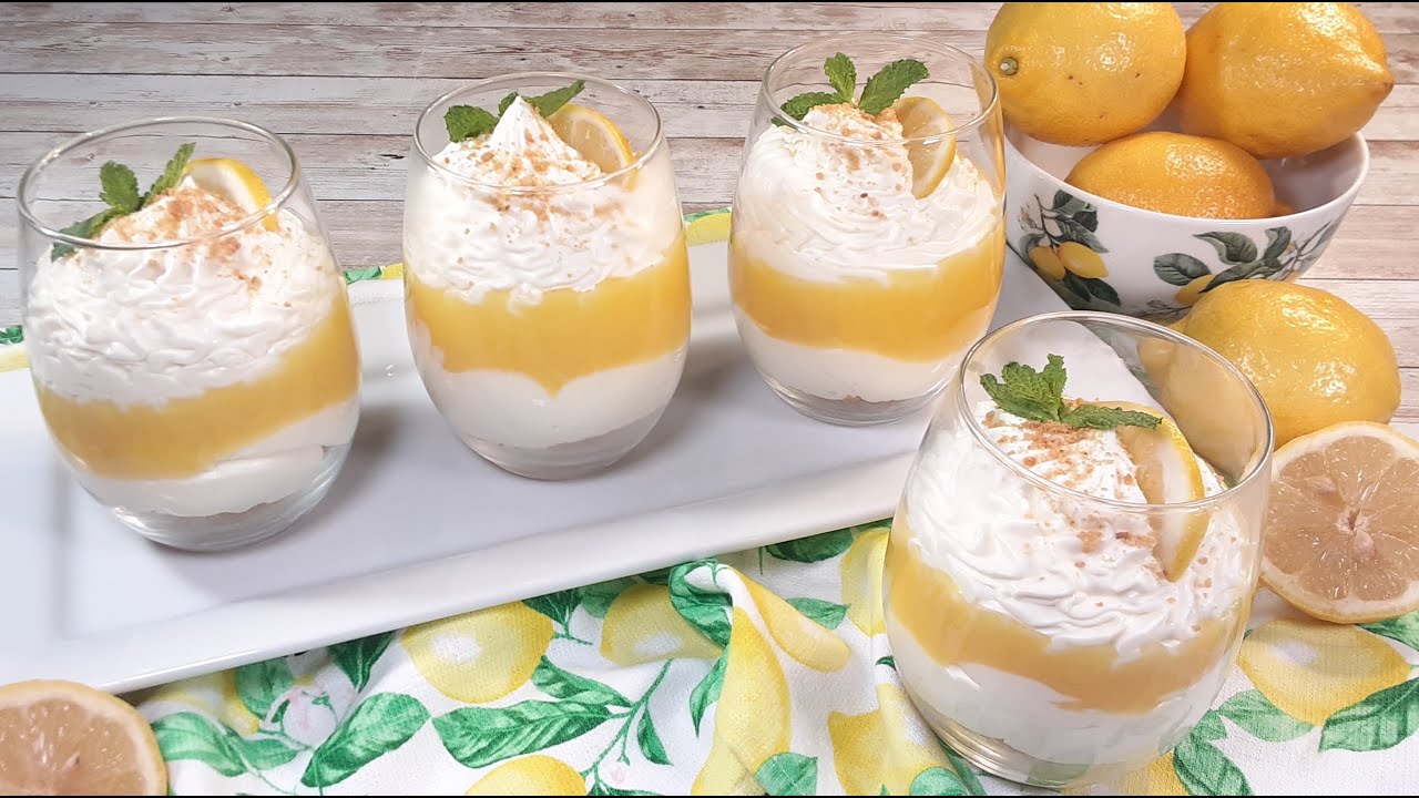 Lemon Curd Mascarpone Mousse Parfait