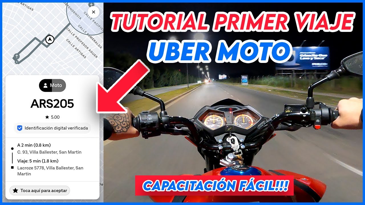 UBER MOTO TUTORIAL, C&oacute;mo hacer tu Primer Viaje? p Conductores Nuevos - BsAs, Cordoba, Tucuman, Salta