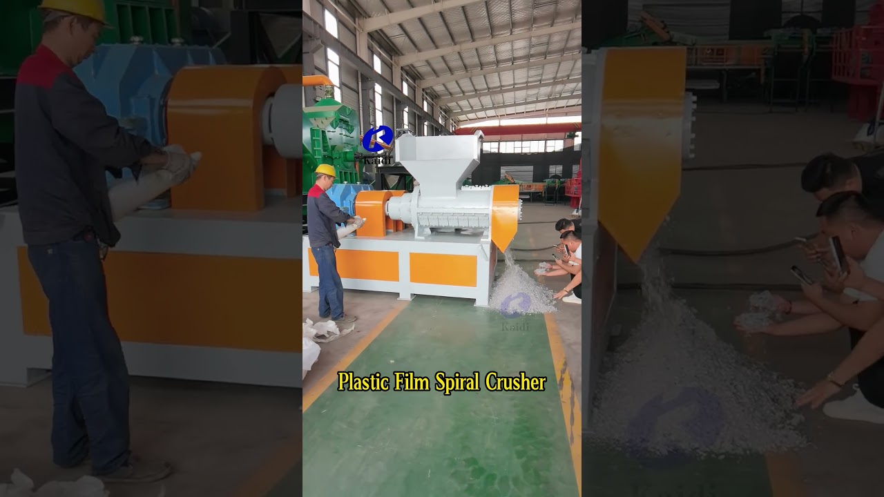 Innovative Spiral Shredder for Plastic Films, Textiles and Plastics