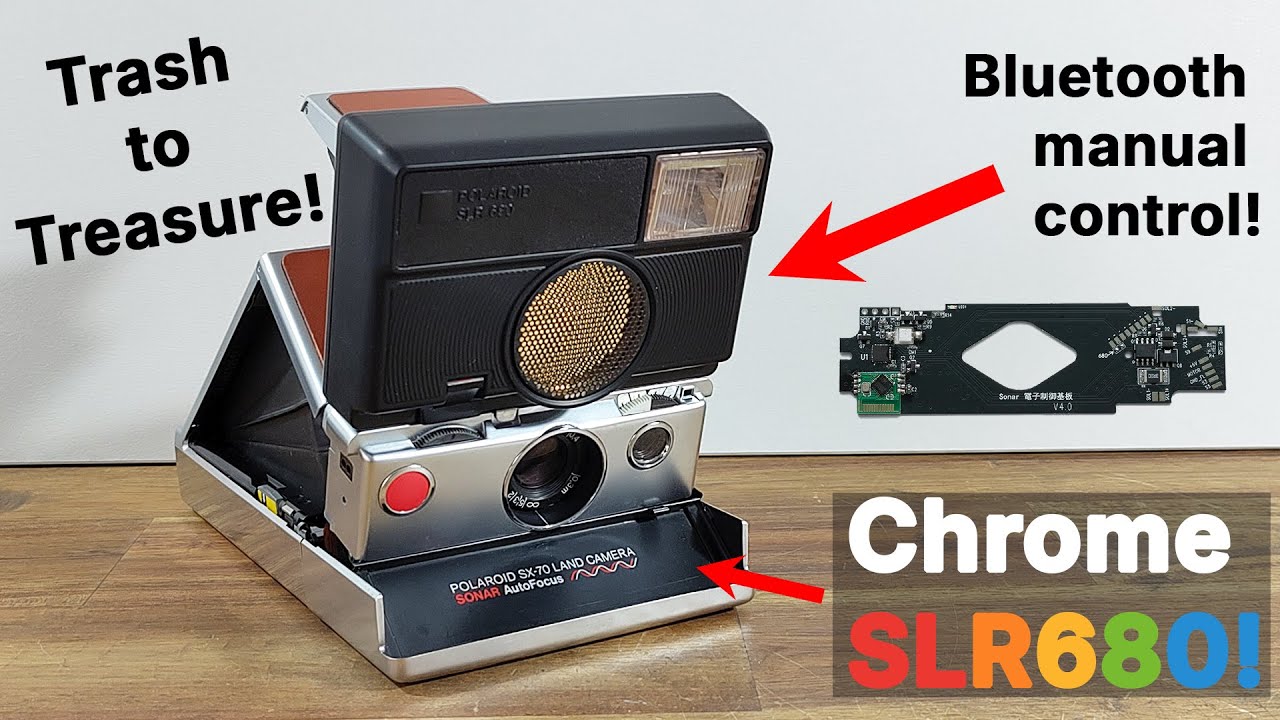 Building a chrome Polaroid SLR680 with manual control!