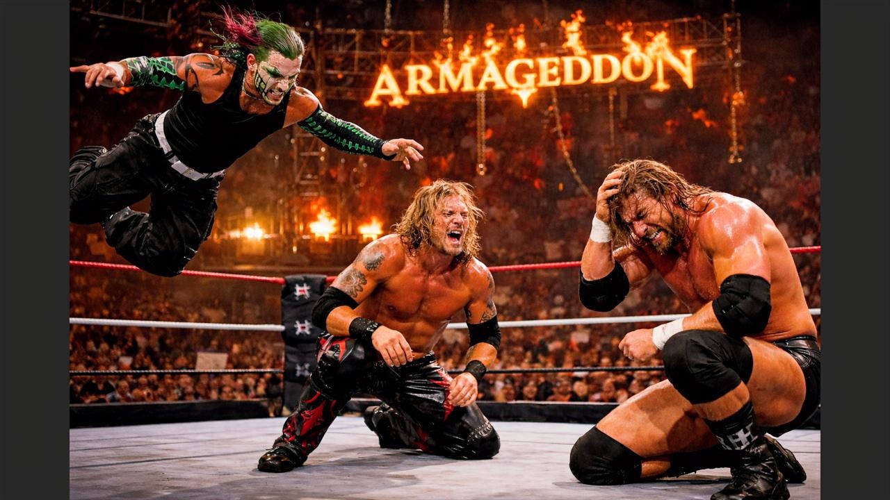 Jeff Hardy vs Triple H vs Edge Armageddon 2008