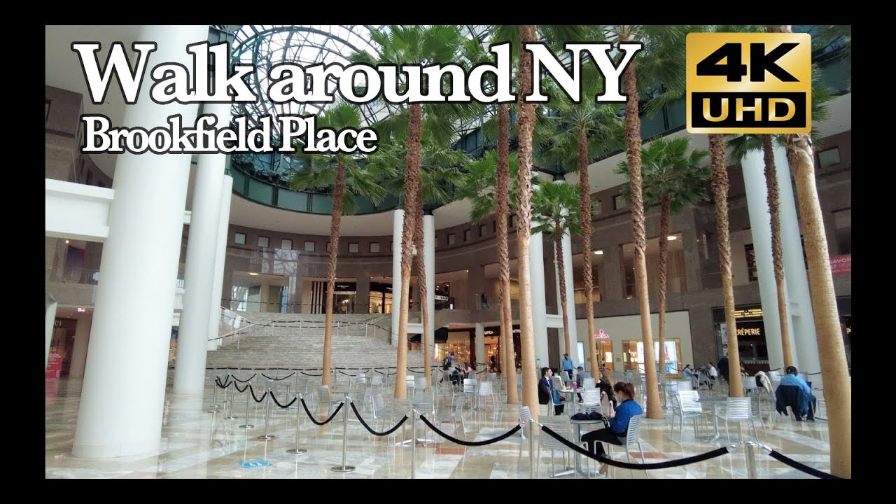 Brookfield Place Shopping Mall Walk around NY 2021 4K