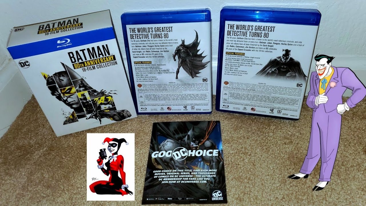 Batman 80th Anniversary Blu-ray  DVD Collection Unboxing & Thoughts #batman #collection #bluray
