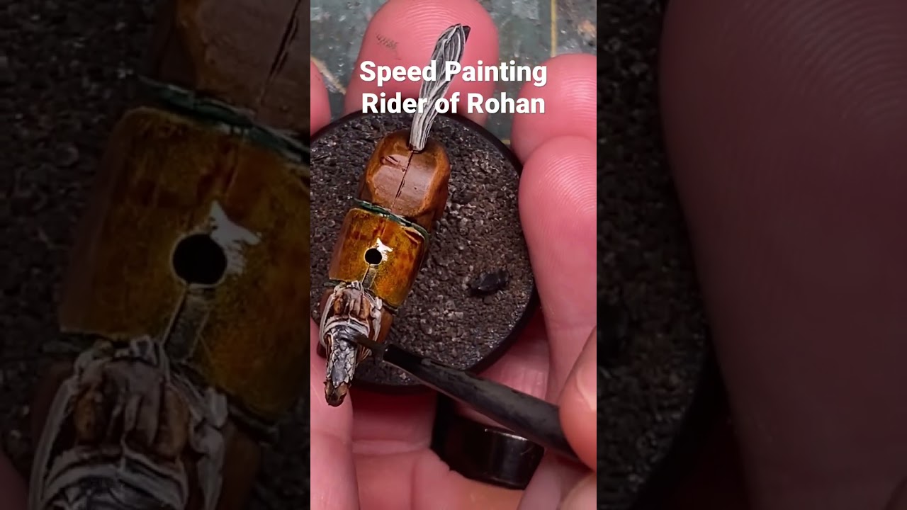 Speed Painting a Rider of Rohan for Middle Earth Strategy Battle Game