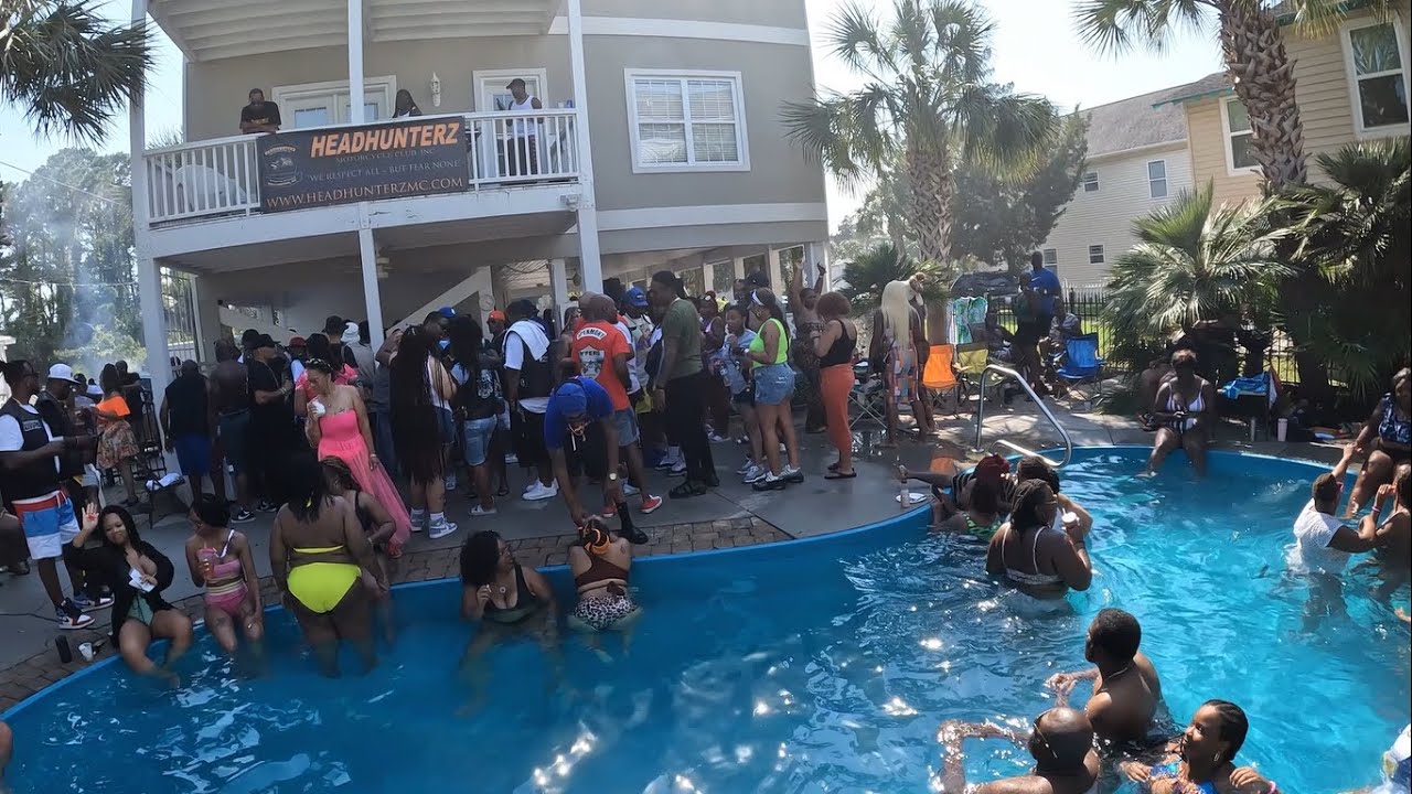 Black Bike Week 2022 | HEAD HUNTERZ MC POOL PARTY | Recorded By 
