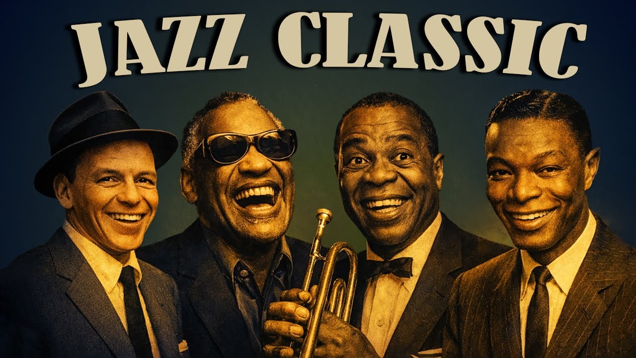 Jazz Songs 50's 60's 70's | Frank Sinatra, Louis Armstrong, Nat King Cole | Midnight Jazz Bar