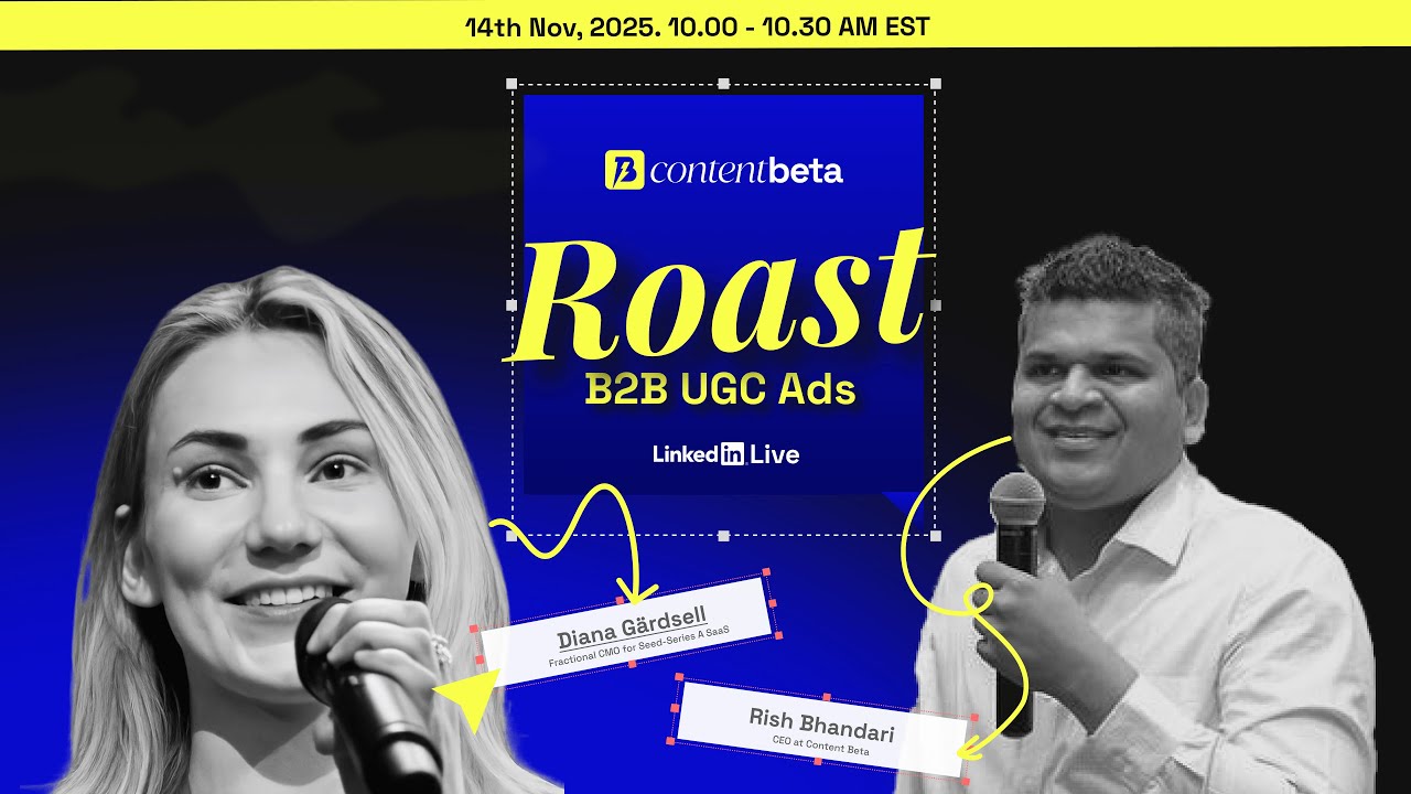 Roast B2B Video Ads with Diana Gärdsell (Former Head of Marketing at Nets)