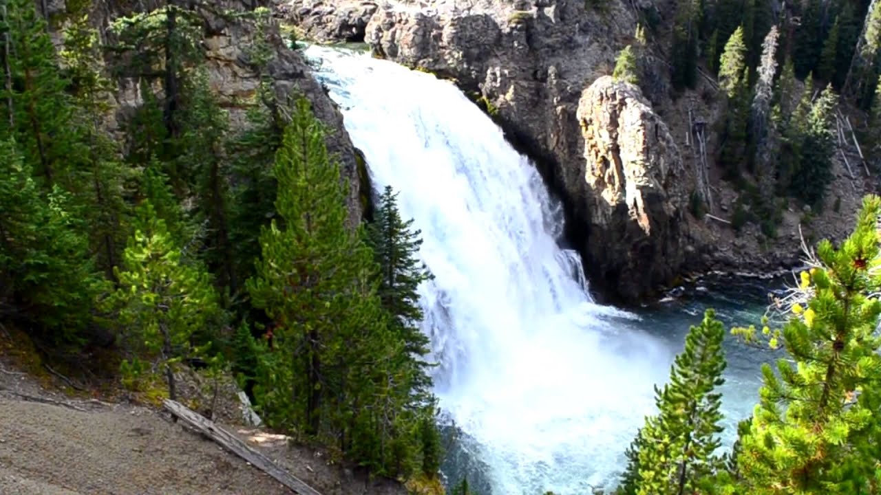Upper Falls   ...  Waterfalls of  Yellowstone .  Upper Falls... 20130606 Views in HD