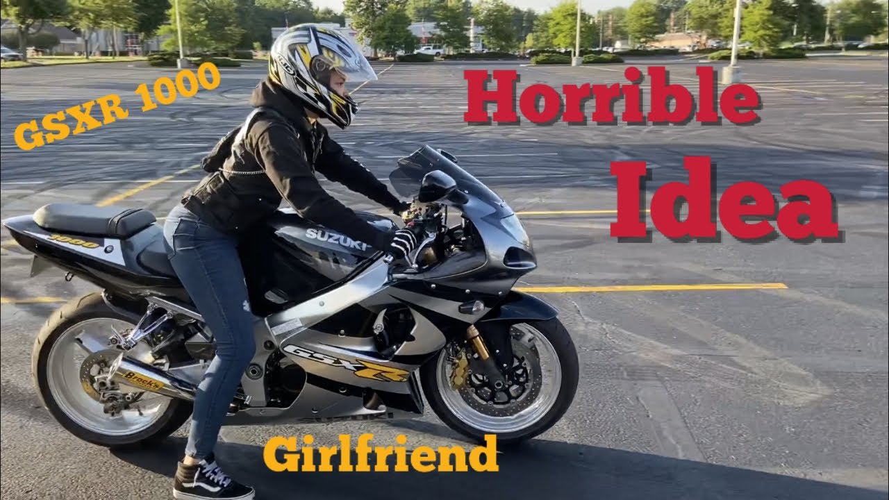 Teaching My Girlfriend To Ride My GSXR 1000...