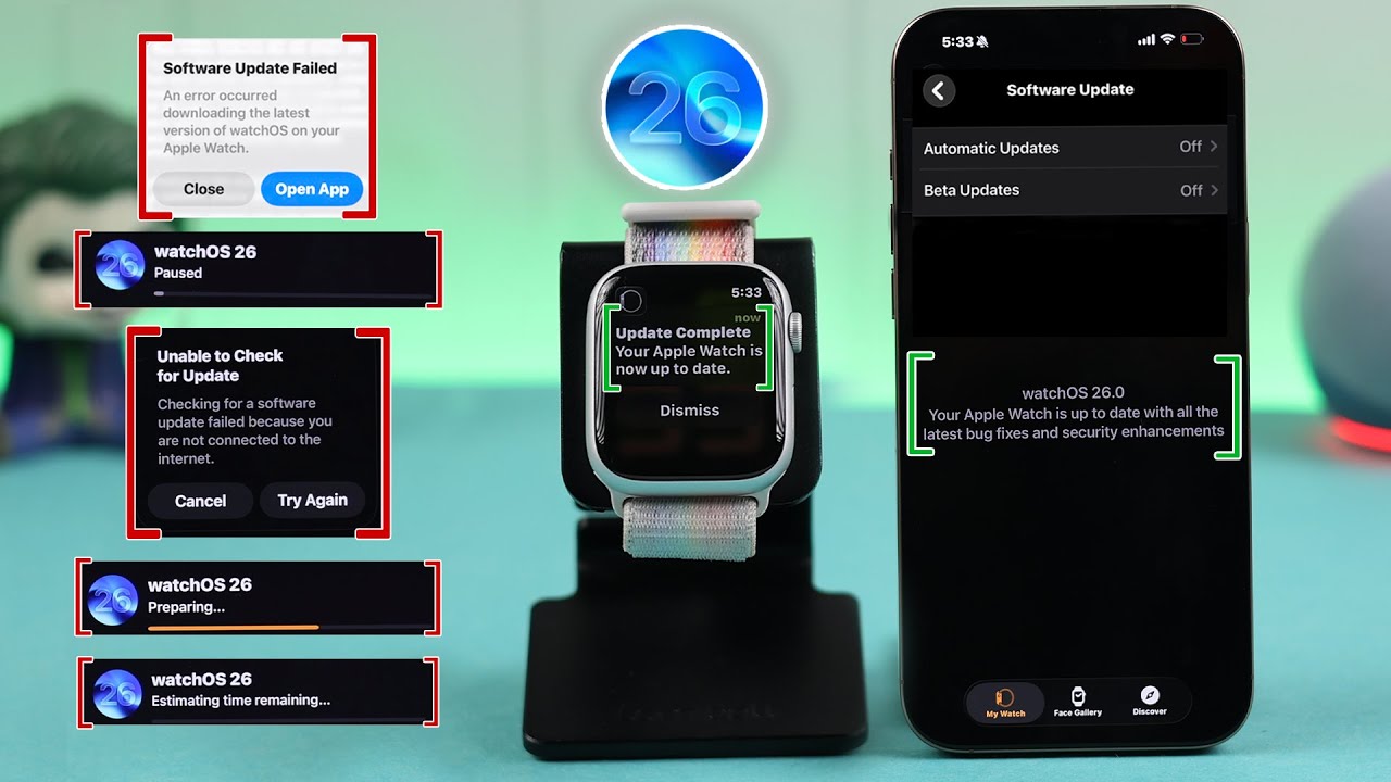 WatchOS 26 Not Updating on Apple Watch? How to Fix!