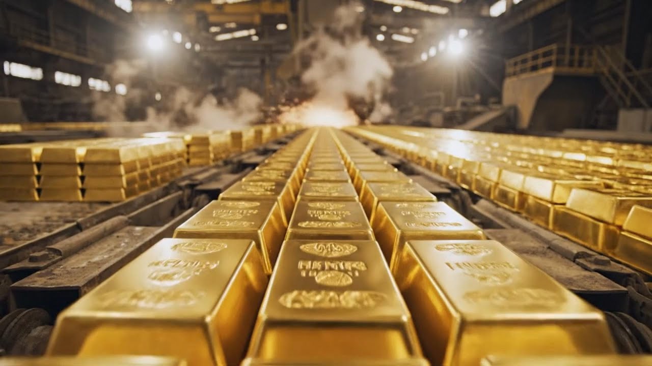 Inside a Massive Gold Processing Plant – The Hypnotic Refining of Pure Gold