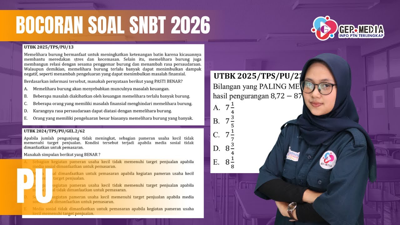 Bocoran Soal SNBT 2026 Penalaran Umum (PU) | GEP Media