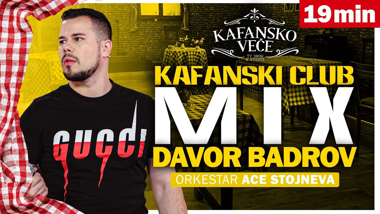 DAVOR BADROV - KAFANSKI CLUB MIX 2023 | UZIVO | (ORK. ACA STOJNEV)