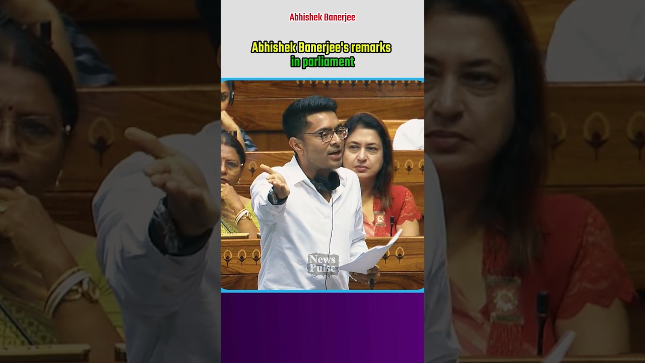 Abhishek Banerjee's remarks in parliament |#shortvideo