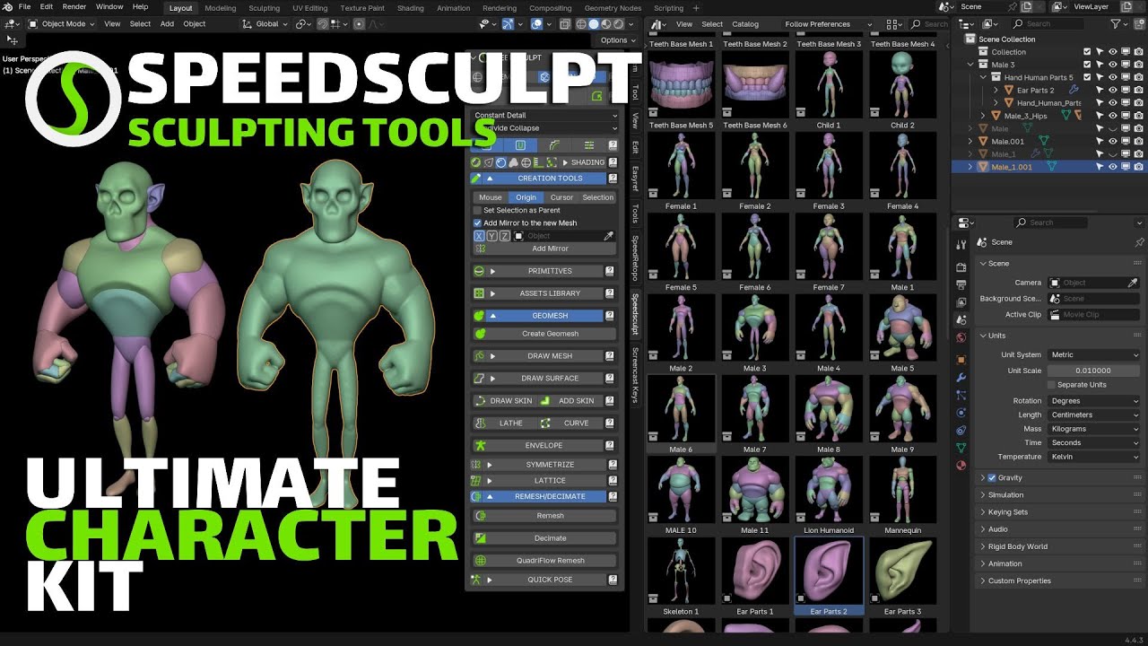 Speedsculpt + Ultimate Character Kit