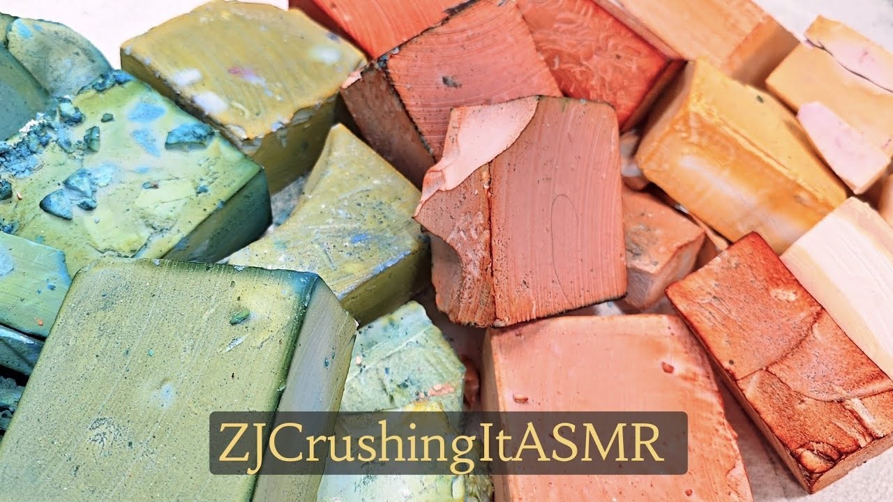 Dyed Chalk | Oddly Satisfying | Sleep Aid | ASMR