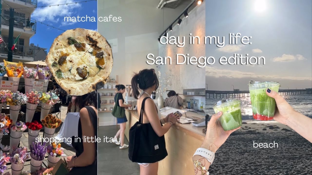 san diego vlog: day 2 & 3 | shopping at the farmers market, cafes, famous food spots