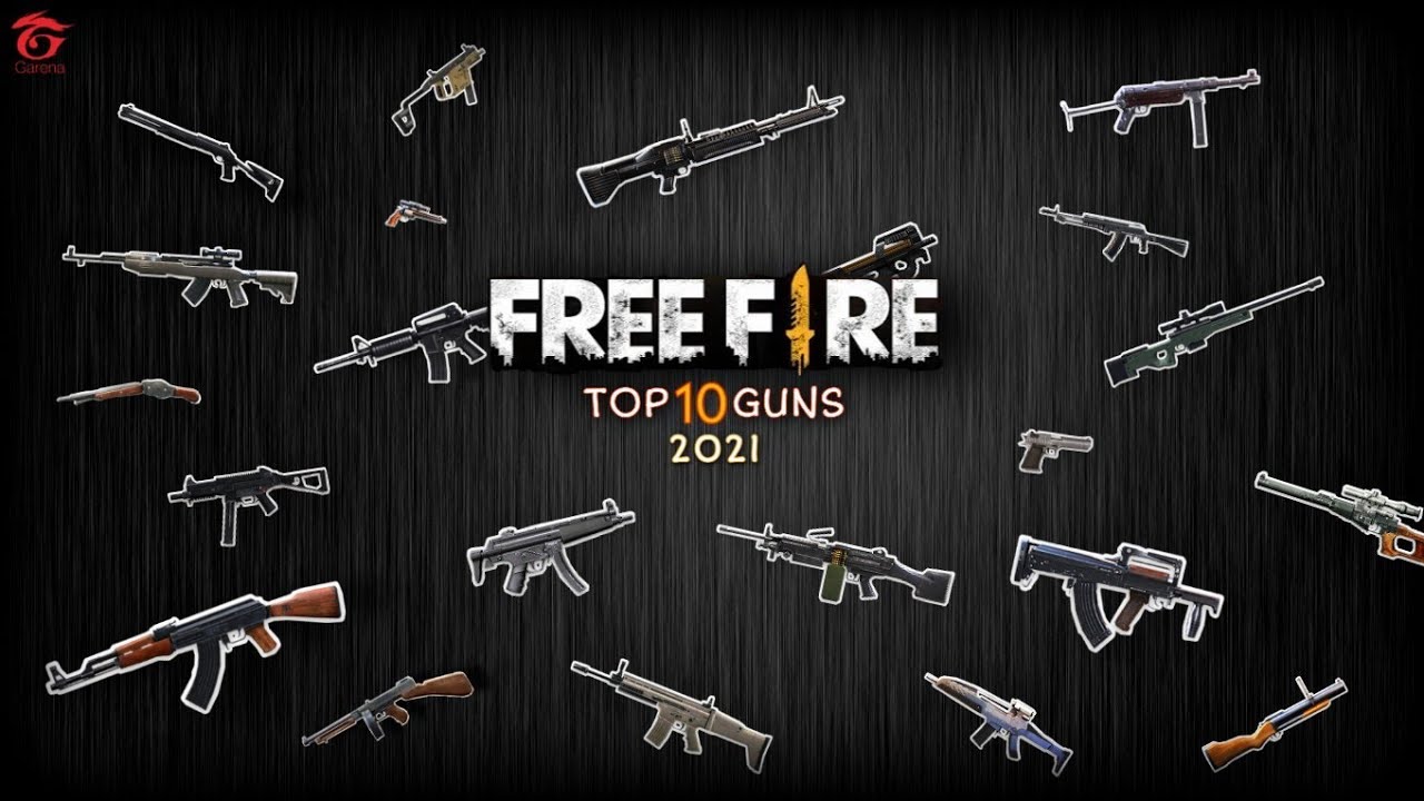 Top 10 Guns In Free Fire 2021 | Powerful Guns | with Pros and Cons | HD