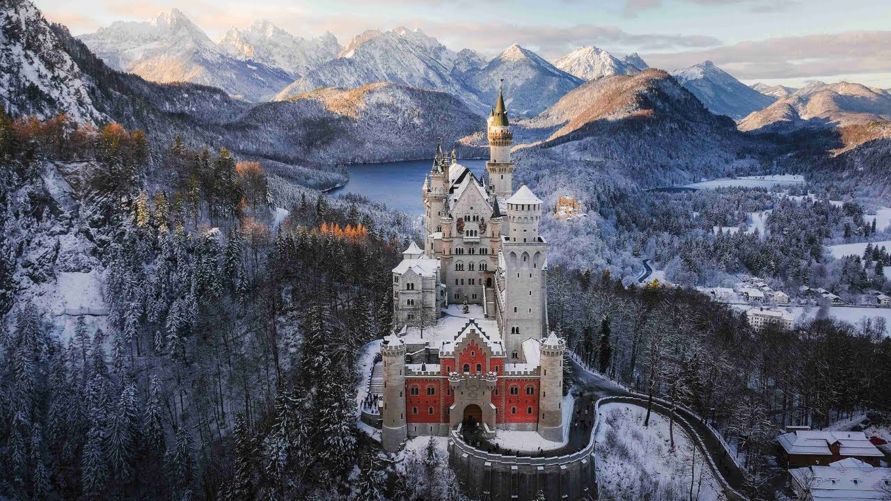 Neuschwanstein Castle by drone | Cinematic