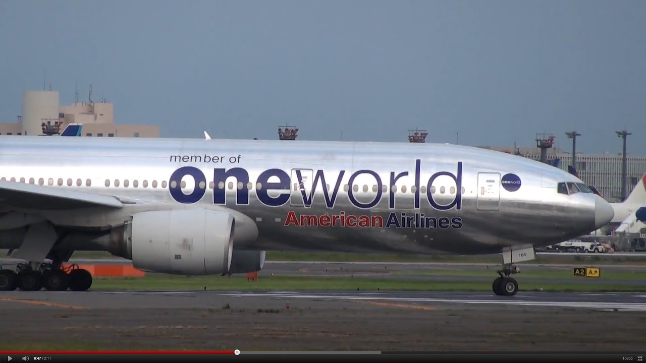 American Airlines One World livery Boeing 777-200ER - Narita International Airport【NRT/RJAA】-