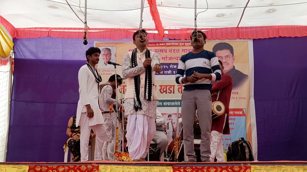 शाहिर सूरज नवघरे प्लाटिग Suraj VS Nishant #tamasha #khadigammat #duyyam Tamasha#dance #khada tamasha