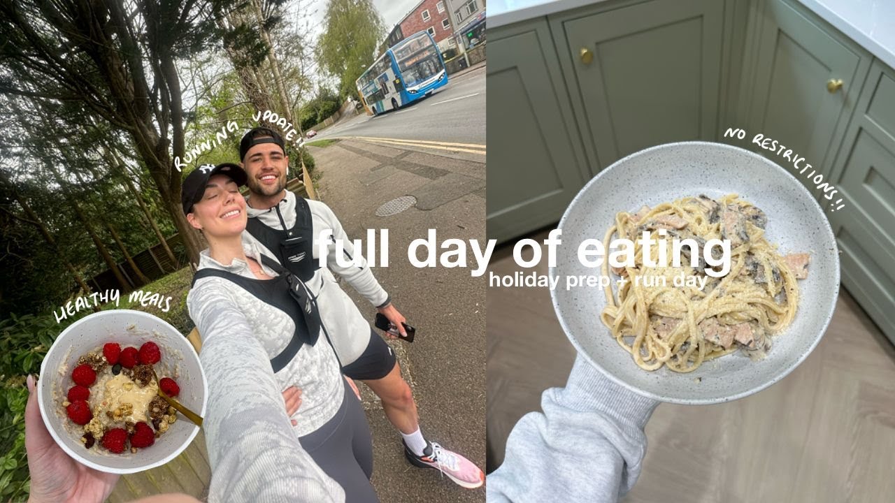 FULL DAY OF EATING | on a run day & before holiday