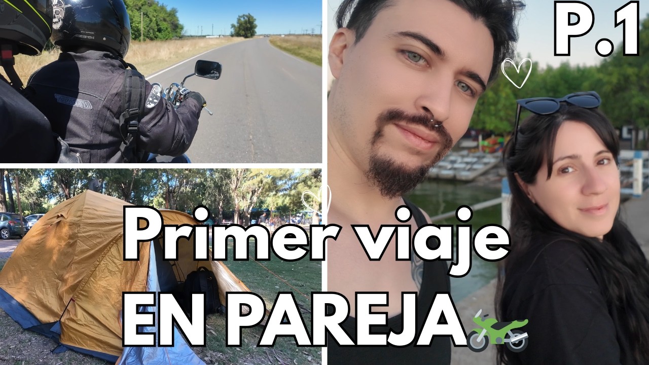 Viajamos en moto al camping | Primera vez en pareja🏍️⛺