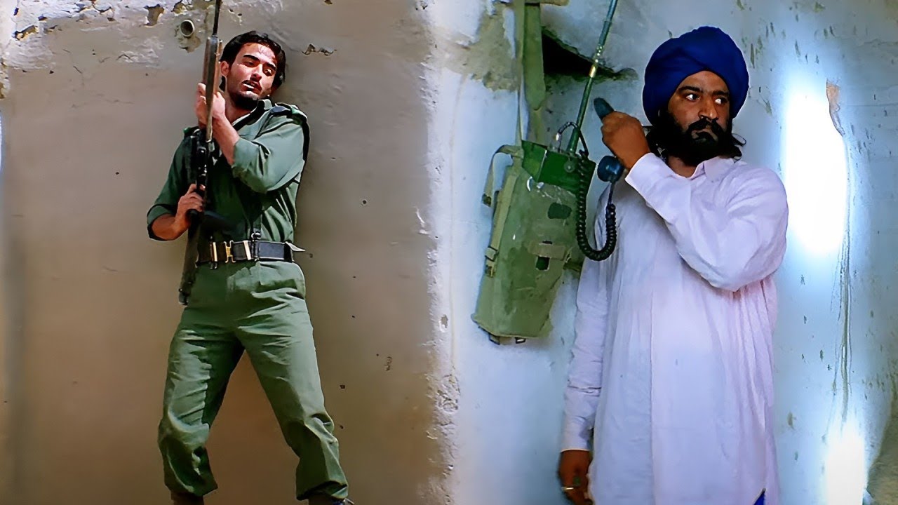 Border - ये कुत्ता पाकिस्तान को हमारी ख़बरें पहुंचाता हैं - जबरदस्त सीन - Sunny Deol, Akshaye Khan
