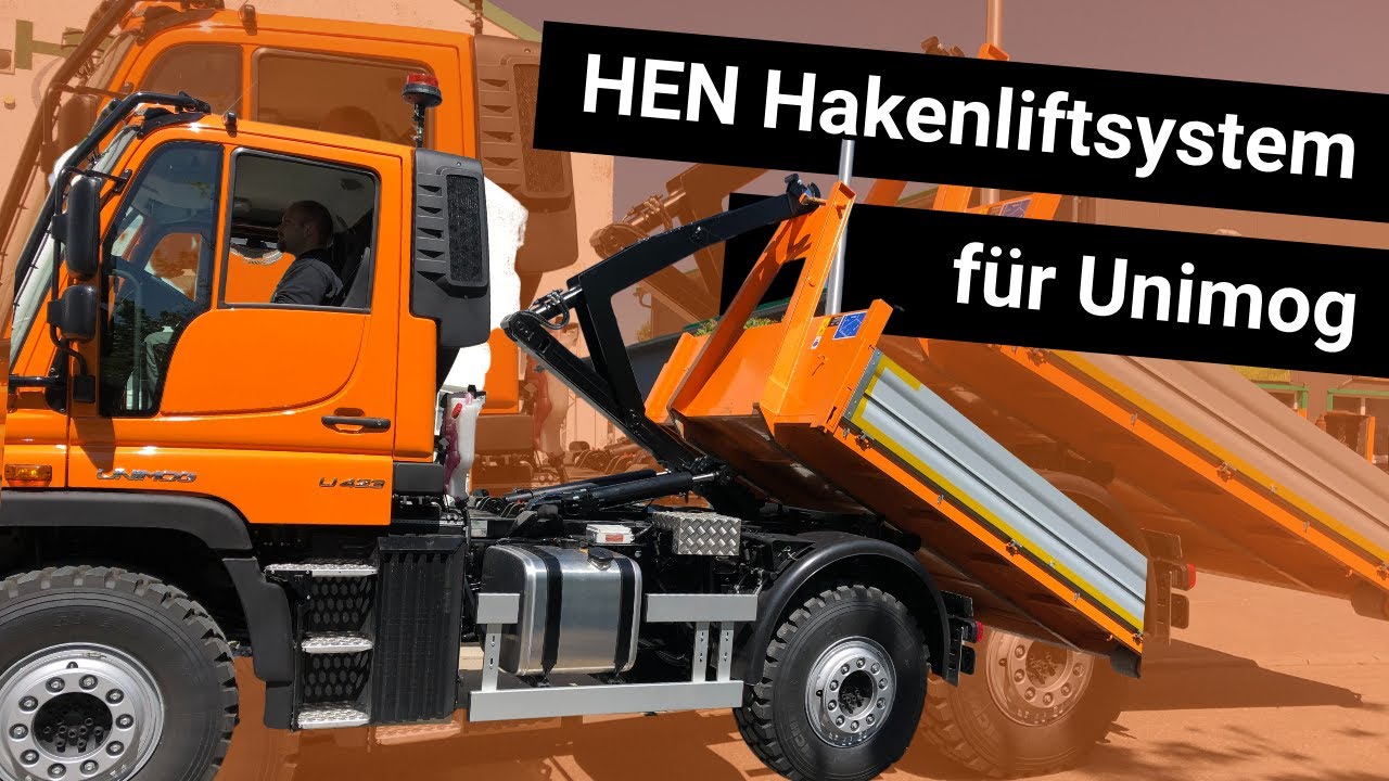 Unimog mit Hakenlift | HEN Abrollsysteme