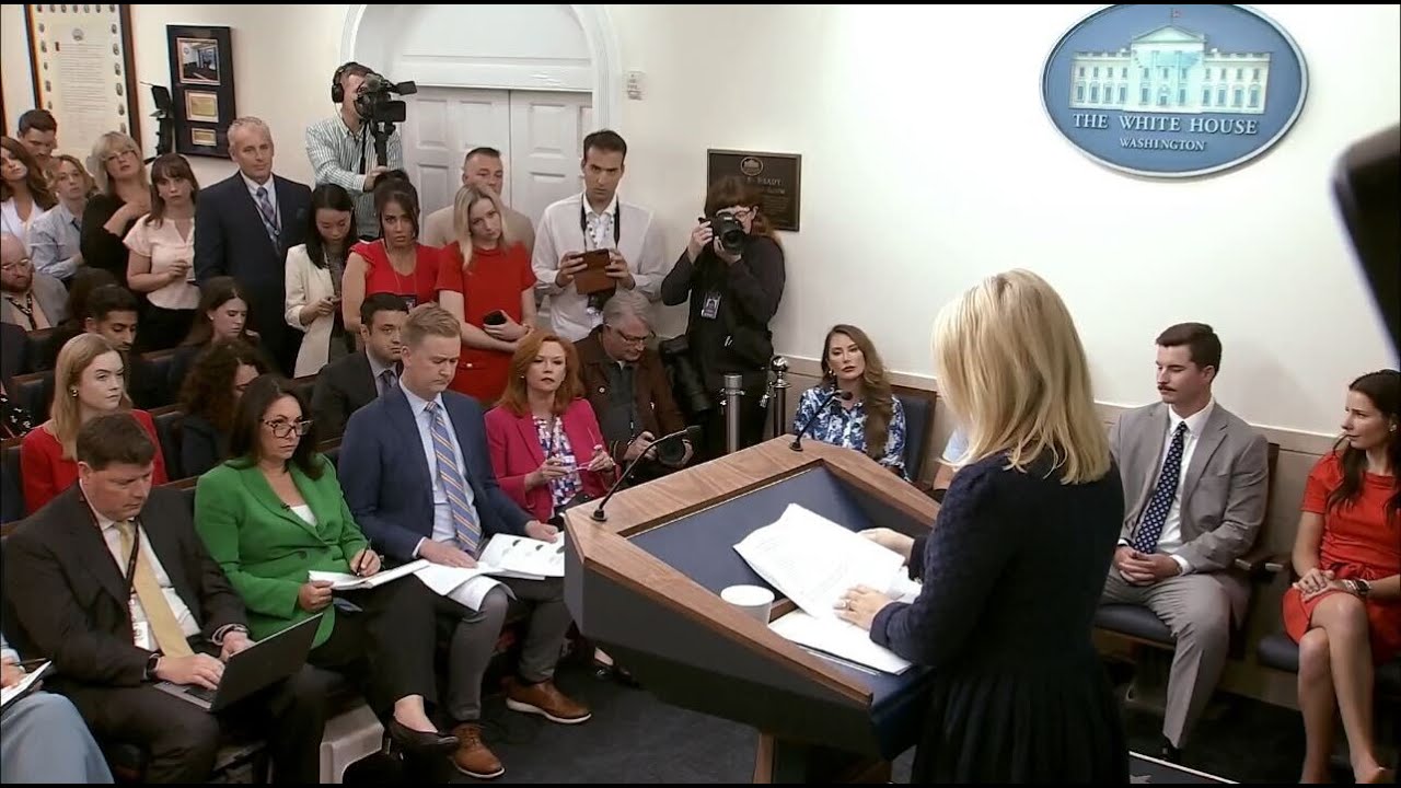 Furthermore Pod Host Amanda Head in the new media seat at the White House Press Briefing on 06.03.25