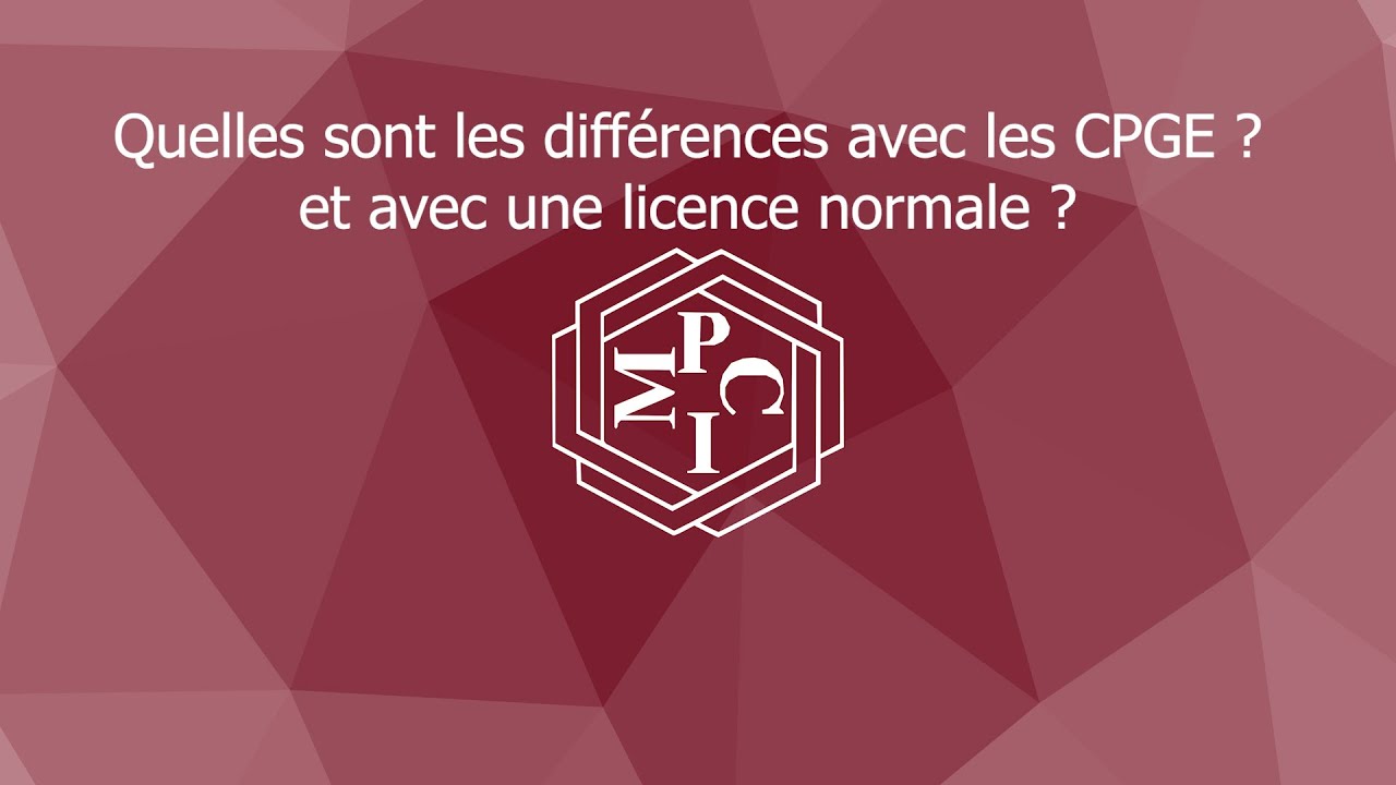 Quelles sont les différences avec les CPGE ? et avec une licence normale ?
