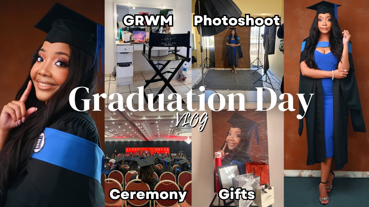 VLOG: Graduation Day 👩🏽‍🎓 | GRWM, Photoshoot, Ceremony & Gifts | Namibian YouTuber 🇳🇦