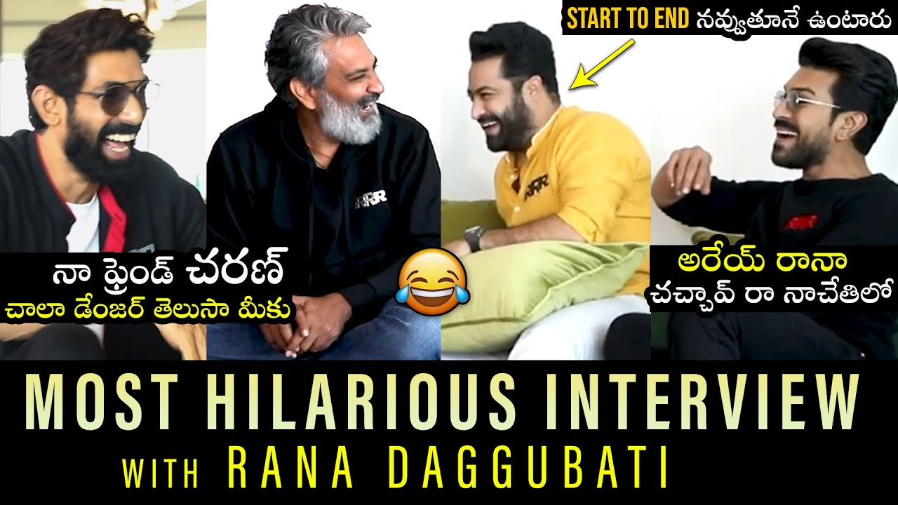 Rana Daggubati HILARIOUS Interview With RRR Team | NTR | Ram Charan | Rajamouli | Filmylooks