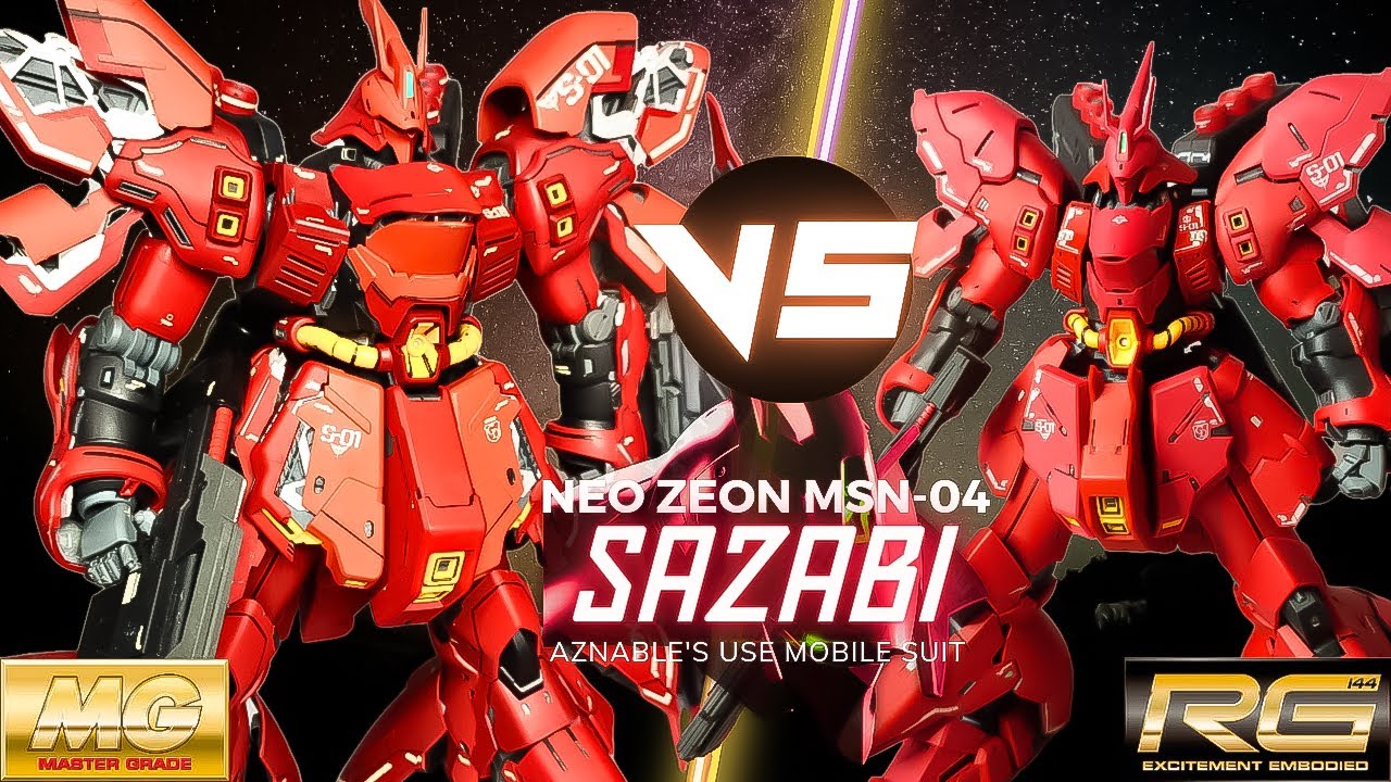 What's the best Sazabi for you? | MG Ver Ka. VS Real Grade Sazabi COMPARISON