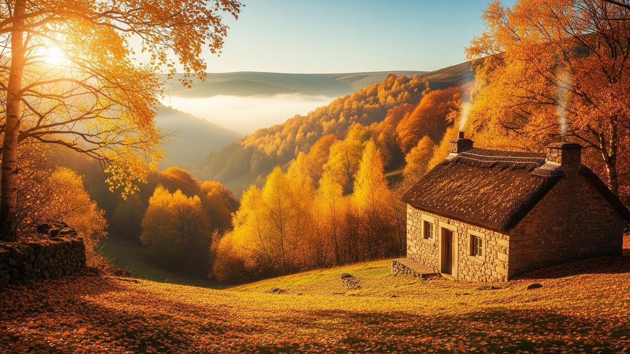 Autumn Fireside in the Castle Hall – Peaceful Medieval Music for Study and Sleep
