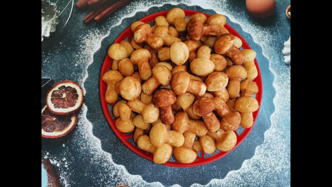 САМЫЕ ВКУСНЫЕ ГРИБОЧКИ🍄 то ли из леса, то ли из духовки!!!!Рецепт хрустящего ПЕЧЕНЬЯ ИЗ ДЕТСТВА!!😍