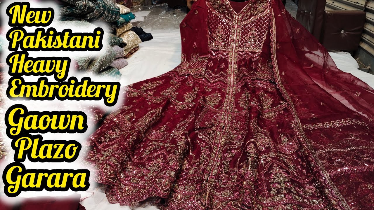 Heavy Embroidery Orignal Pakistani Gaown With Price❣️