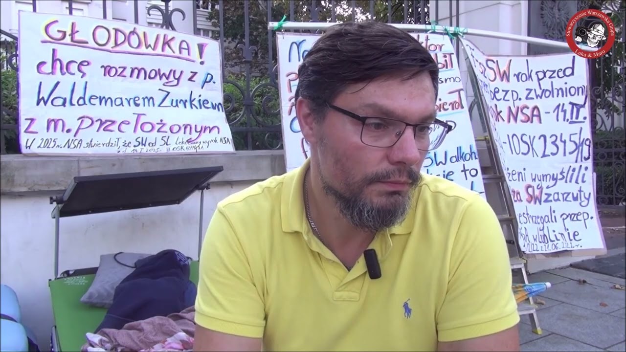 Sierż. SW Piotr Krawczyk rozpoczął głod&oacute;wkę przed Ministerstwem Sprawiedliwości